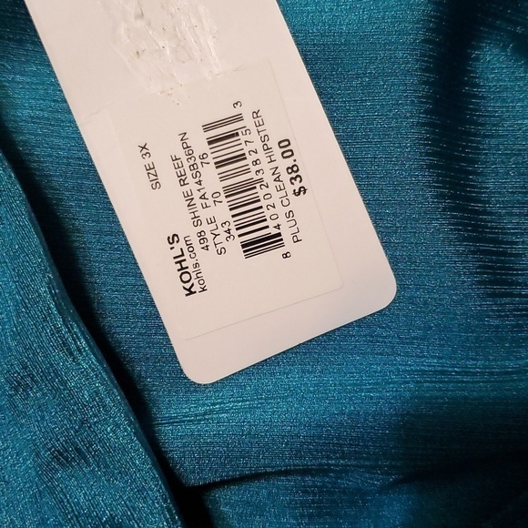 Freshwater Plus Size Hipster Bikini Bottoms Size 3X (24W-26W) - Picture 4 of 6